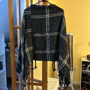 Gray poncho